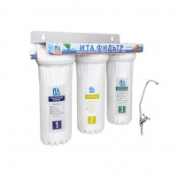 Питьевая система очистки воды ОНЕГА 3-СТ "Умягчающий" три ступени